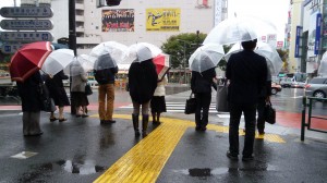 2810 (13) Paraguas transparentes Tokyo